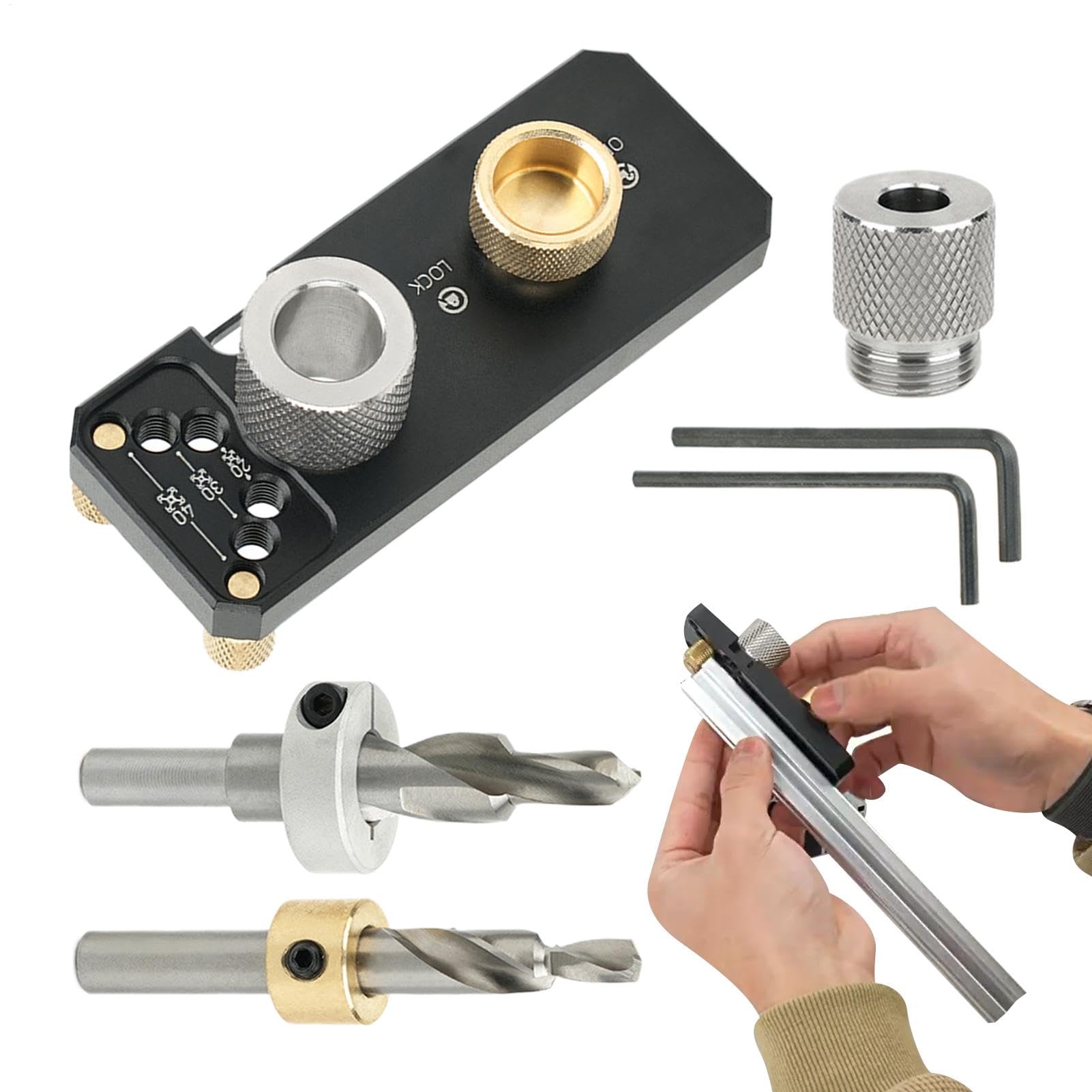 Guide de perceuse d'extrusion d'aluminium pour stopper les perçages de travers - 8