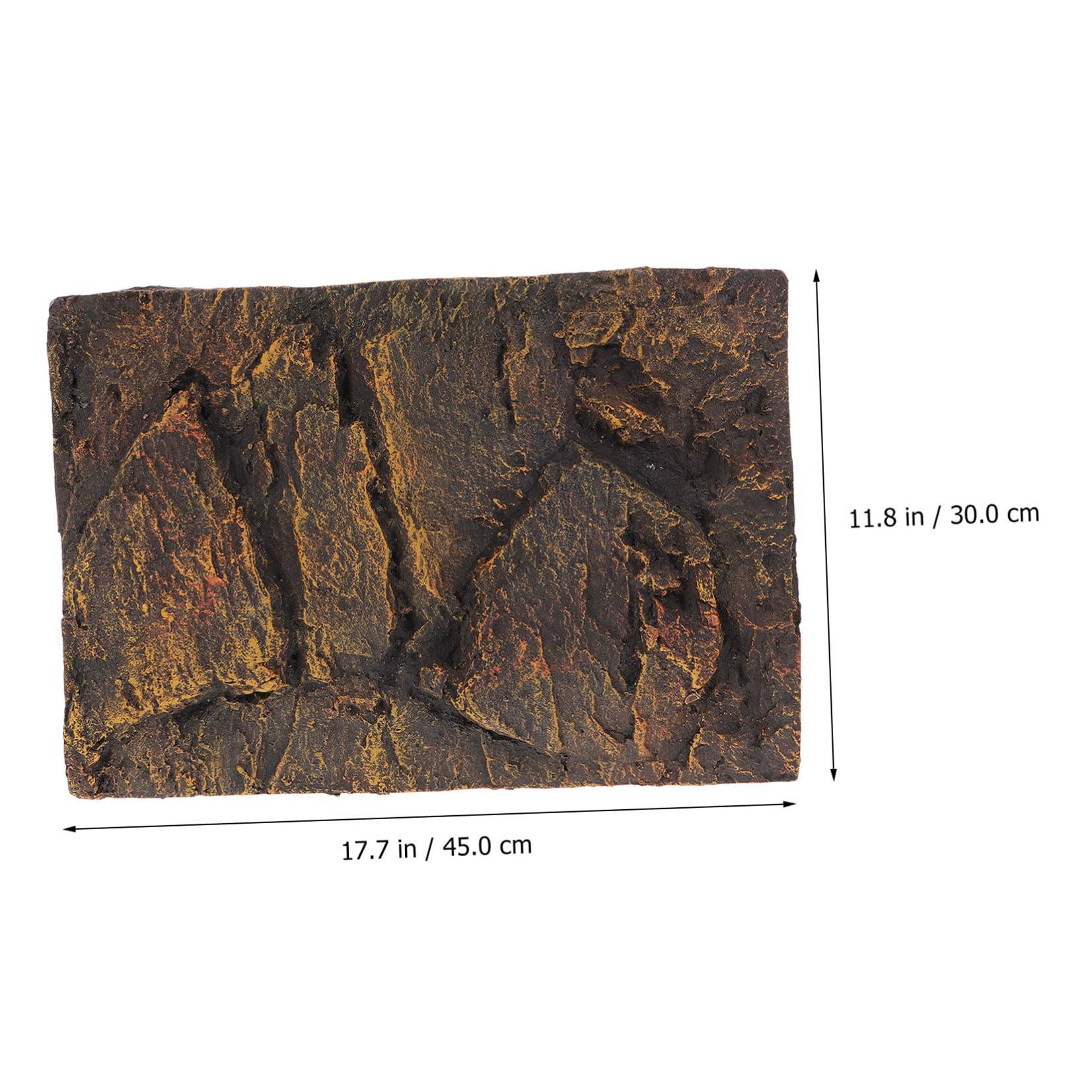 Placa de Fondo para Tanque de Reptiles 3D de Piedra PU | Decoración para Acuario y Tortuguera, Fondo Natural Estilo Práctico, Tamaño Variación Aproximada de 1cm
