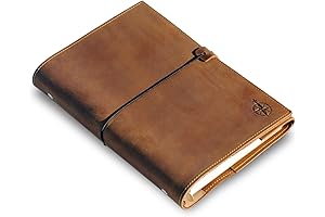 Paper Republic Leather Binder Journal - Premium A5 Filofax Organizer