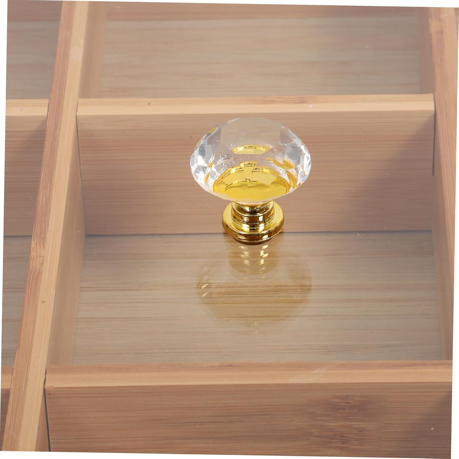 竹製マルチグリッドフルーツトレイ 蓋付き9マス 変形色褪せ防止設計 多機能食品用竹製サービングトレイ キッチン収納およびスナック盛り