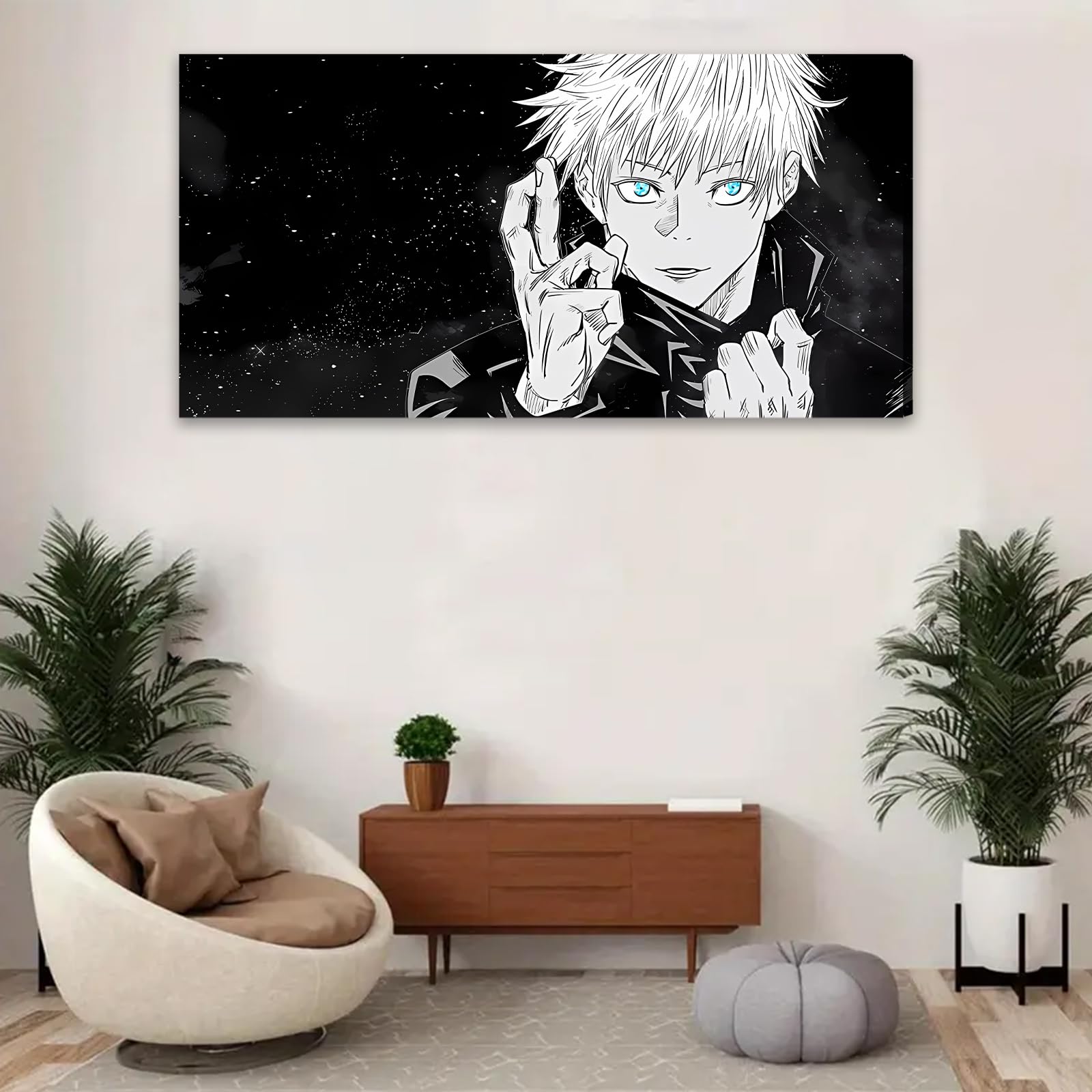 Amazon.com: Anime Jujutsu Gojo Framed Poster HD Print Canvas