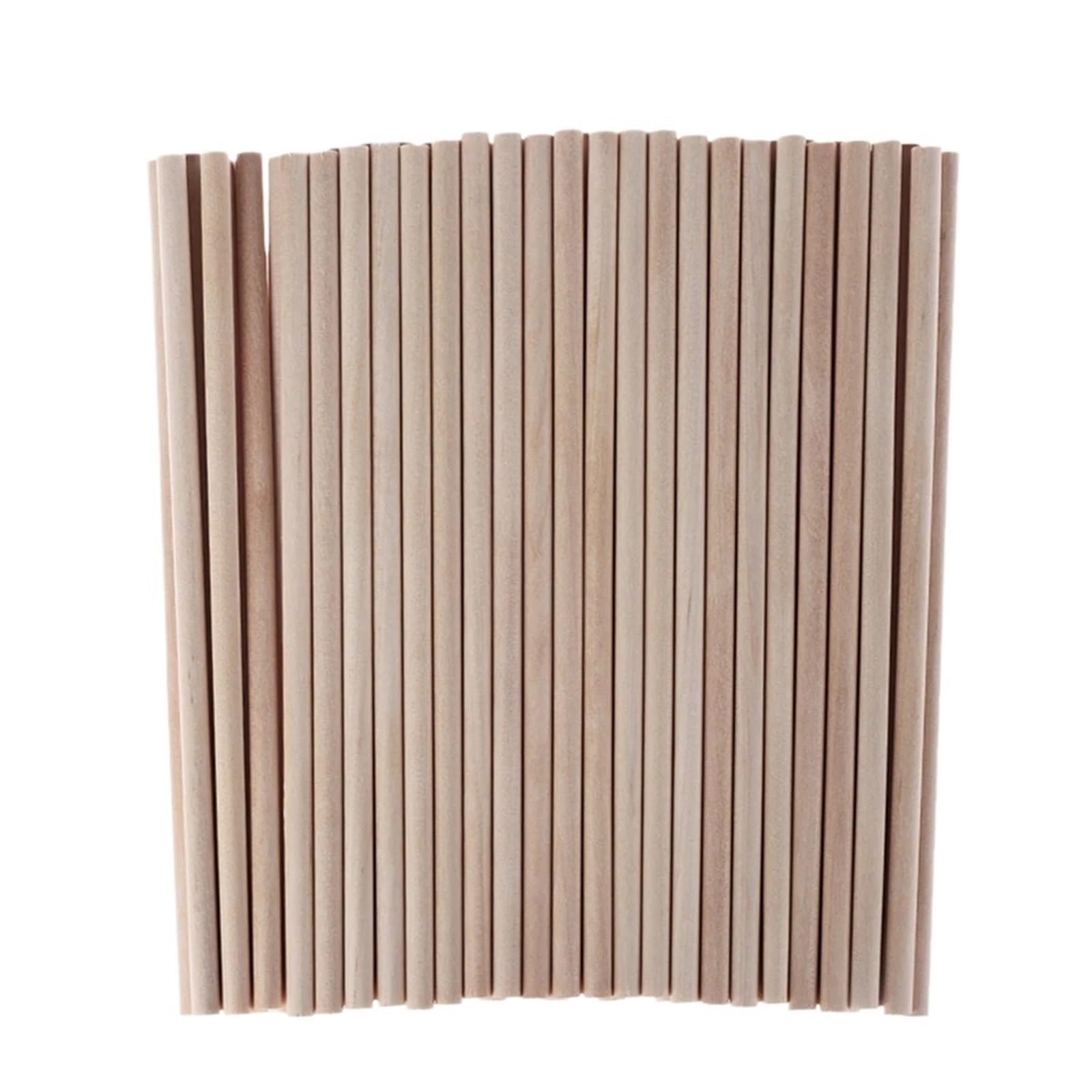 50 Tiges en bois de pin brut 100x5mm pour modélisme et bricolage