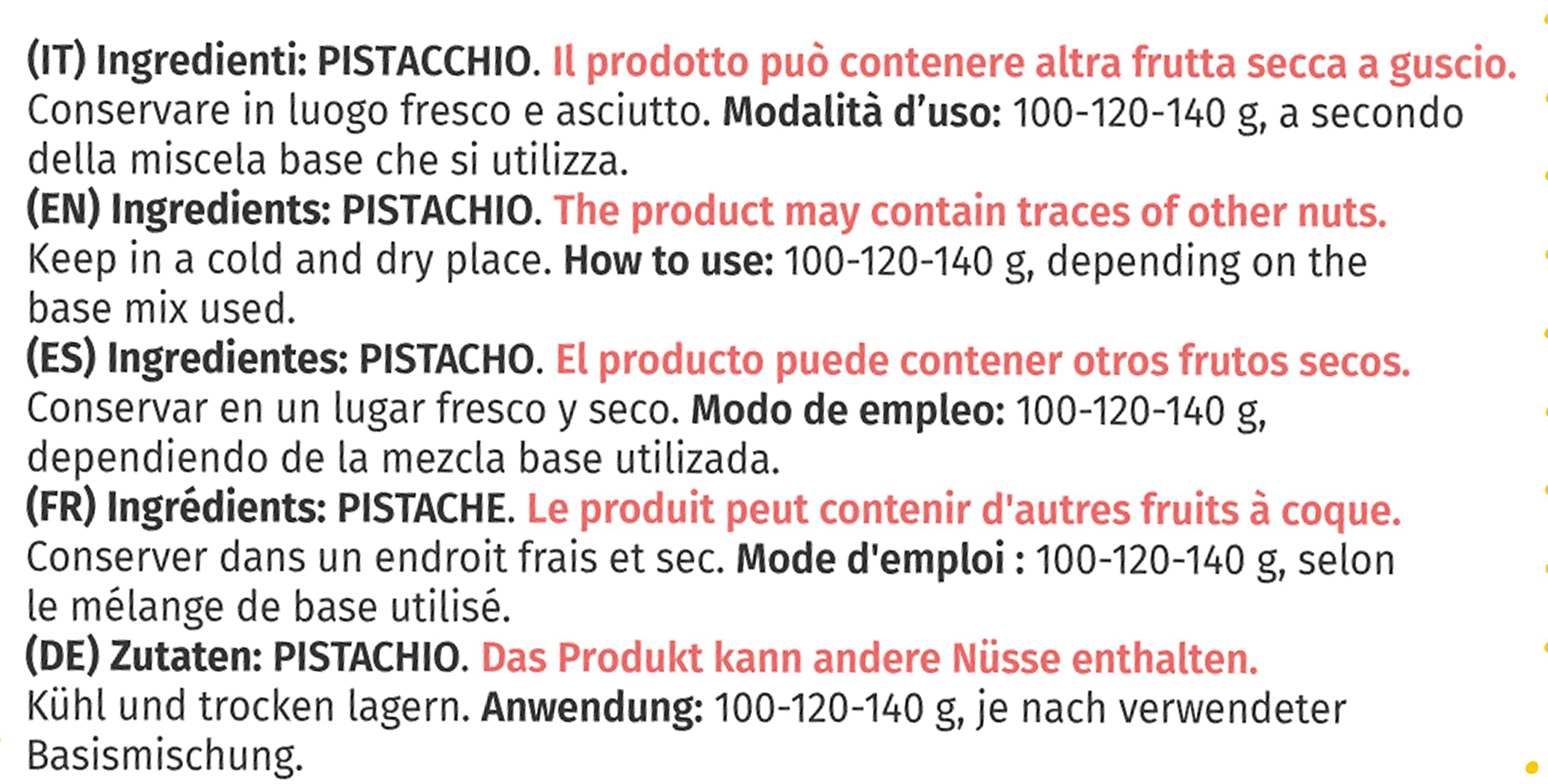 Dolcincasa-com Pasta de Pistacho Sicilia 100% Pura Natural Sabrosa Suave Versátil sin Colorantes para Helados Pastelería Uso Doméstico y Profesional Paquete de 500g Sin Gluten