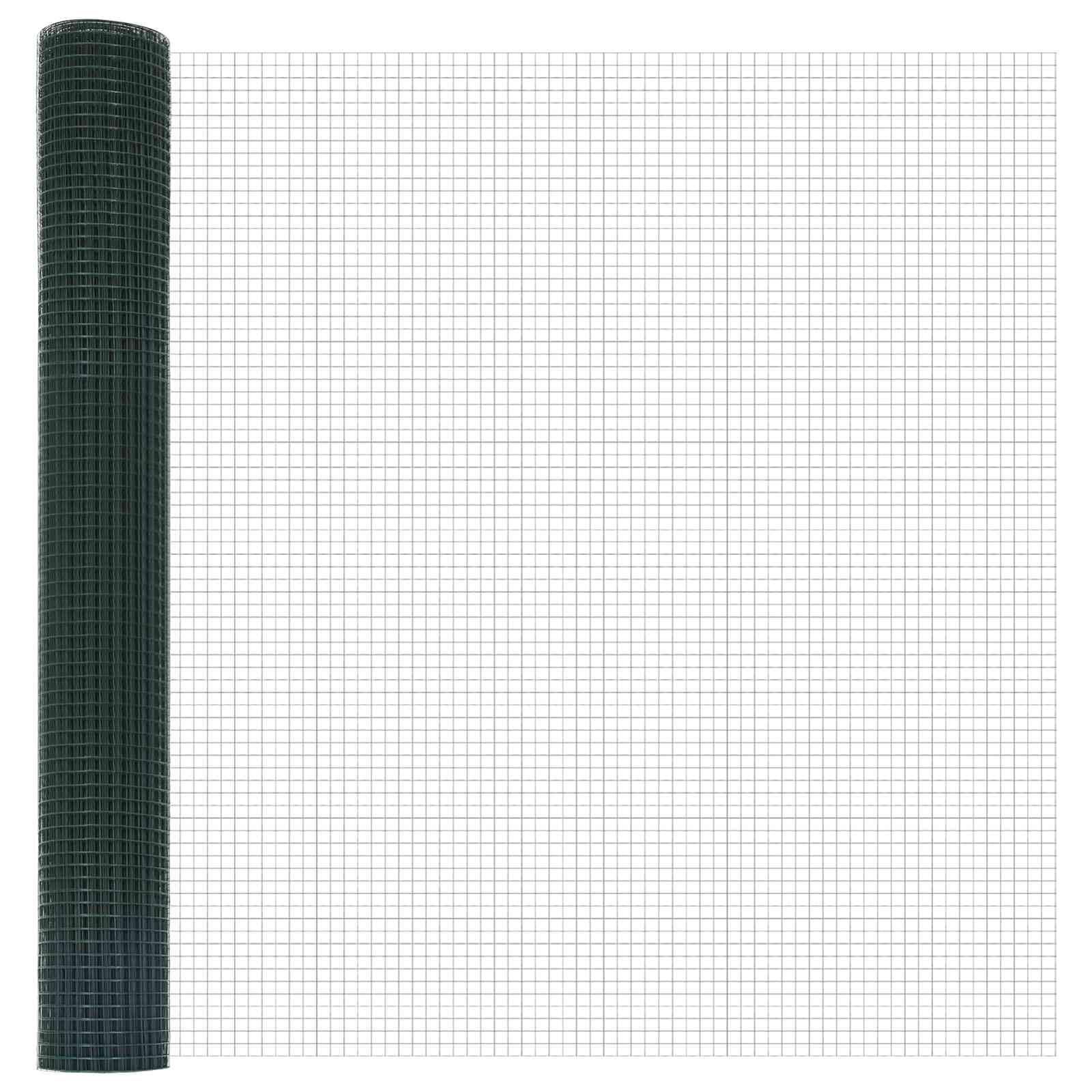 Welded Wire Fence Green 1.4m x 10m Heavy Duty Garden Fence Panel Outdoor Barrier for Terrace Security Durable Wire Mesh