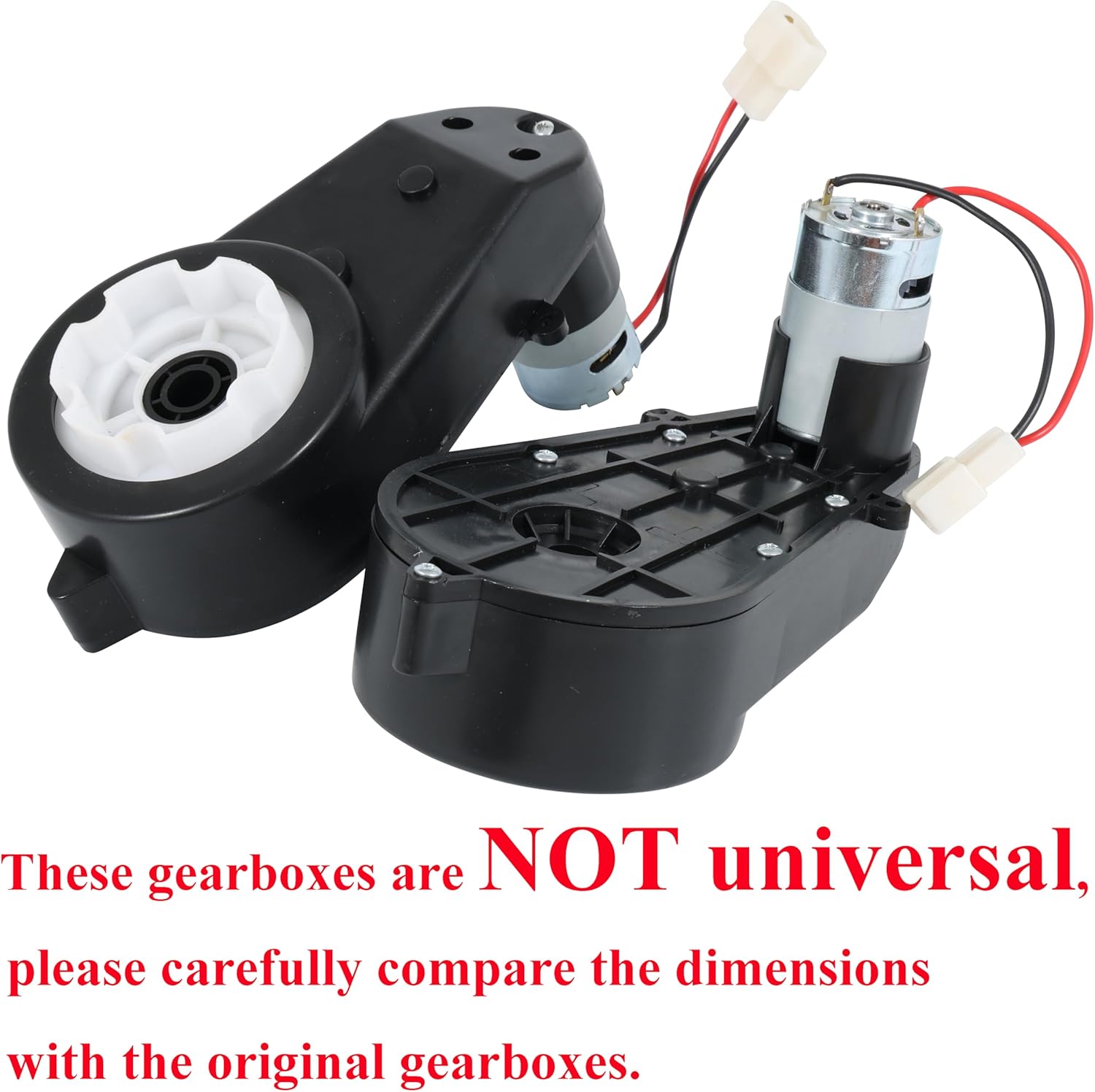 2 Pcs Kids Ride On Car Gearbox 550 12V Motor 40000RPM, Electric Motor Gearbox Motorcycles High Speed RS550 Drive Engine Match Children Ride On Toys