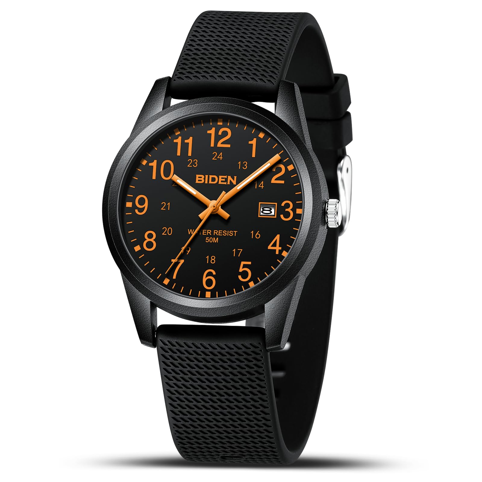 LN LENQIN Orologio Uomo Orologio Analogico al Quarzo da Uomo Orologio Impermeabile 30M Orologio Polso da Uomo Casual da Uomo d'affari di Moda Con Cinturino in Silicone Luminoso Con Data