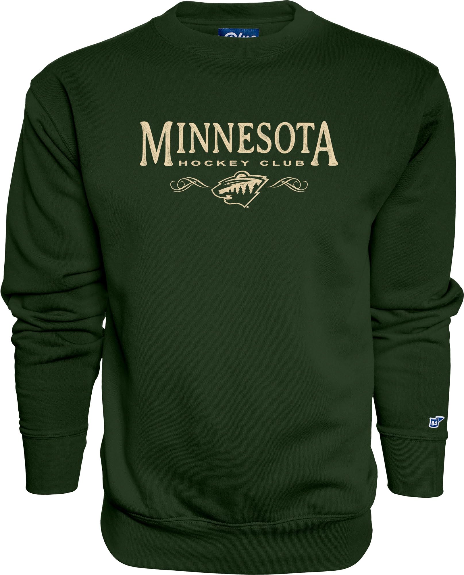 Blue 84 NHL unisex-adult Nhl Officially Licensed Crewneck Sweatshirt Embroidery Hockey Club