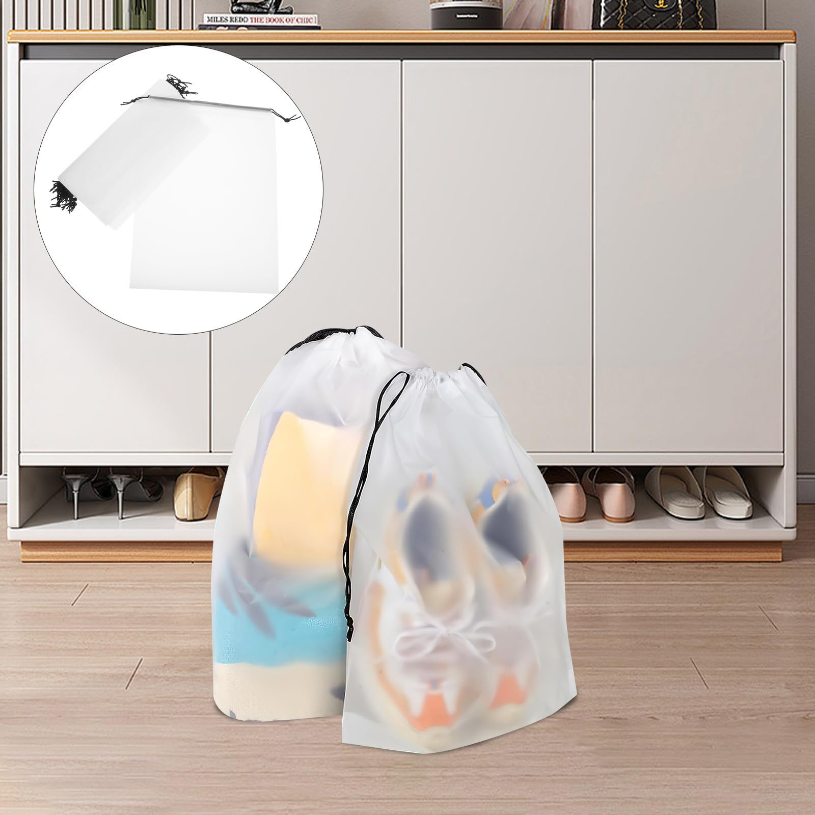 Borsa per Scarpe da Viaggio 40 Pezzi Pe Bianca Coulisse | Borsa Portaoggetti per Scarpe, Valigia Porta Scarpe da Viaggio, Back To School Party