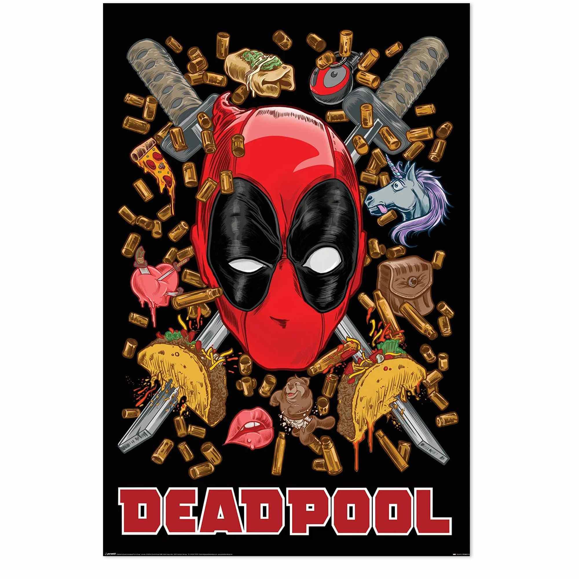 Pyramid International Multicoloured Marvel Deadpool Poster Chimichanga