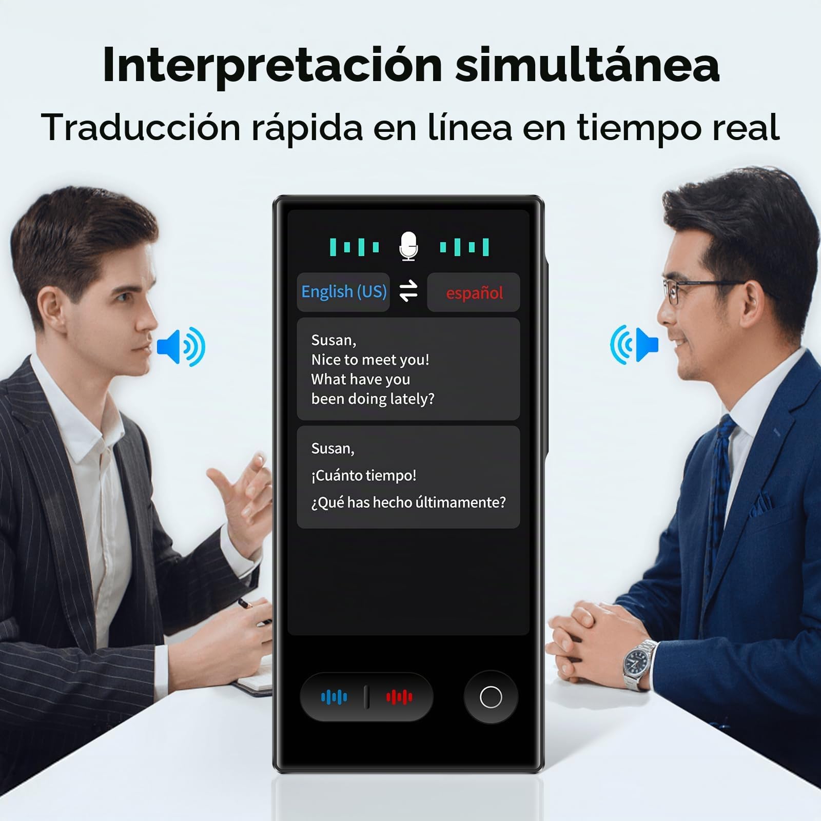 Traductor Instantaneo de Voz S30 Pro, Traductor de Idiomas con Voz En Tiempo Real AI con 148 Idiomas En Línea/17 Idiomas Offline(Español Offline), Traducción de Fotos para Viajes De Negocios