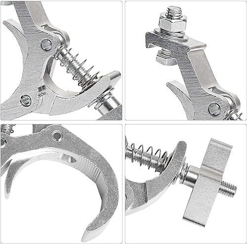 Miniatura 4 de 2 paquetes de abrazaderas para luces accesorios de iluminación de escenario, abrazadera de iluminación C, abrazadera de poste de luz Dj, abrazadera