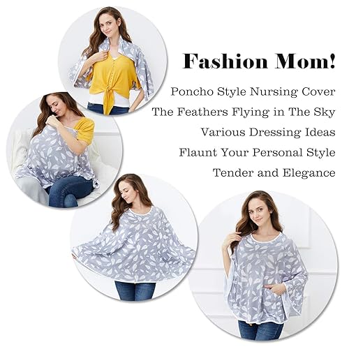 Miniatura 7 de Funda de lactancia para bebé y poncho de enfermería  Funda multiusos para asiento de coche de bebé cubierta de carrito de la compra cubierta de