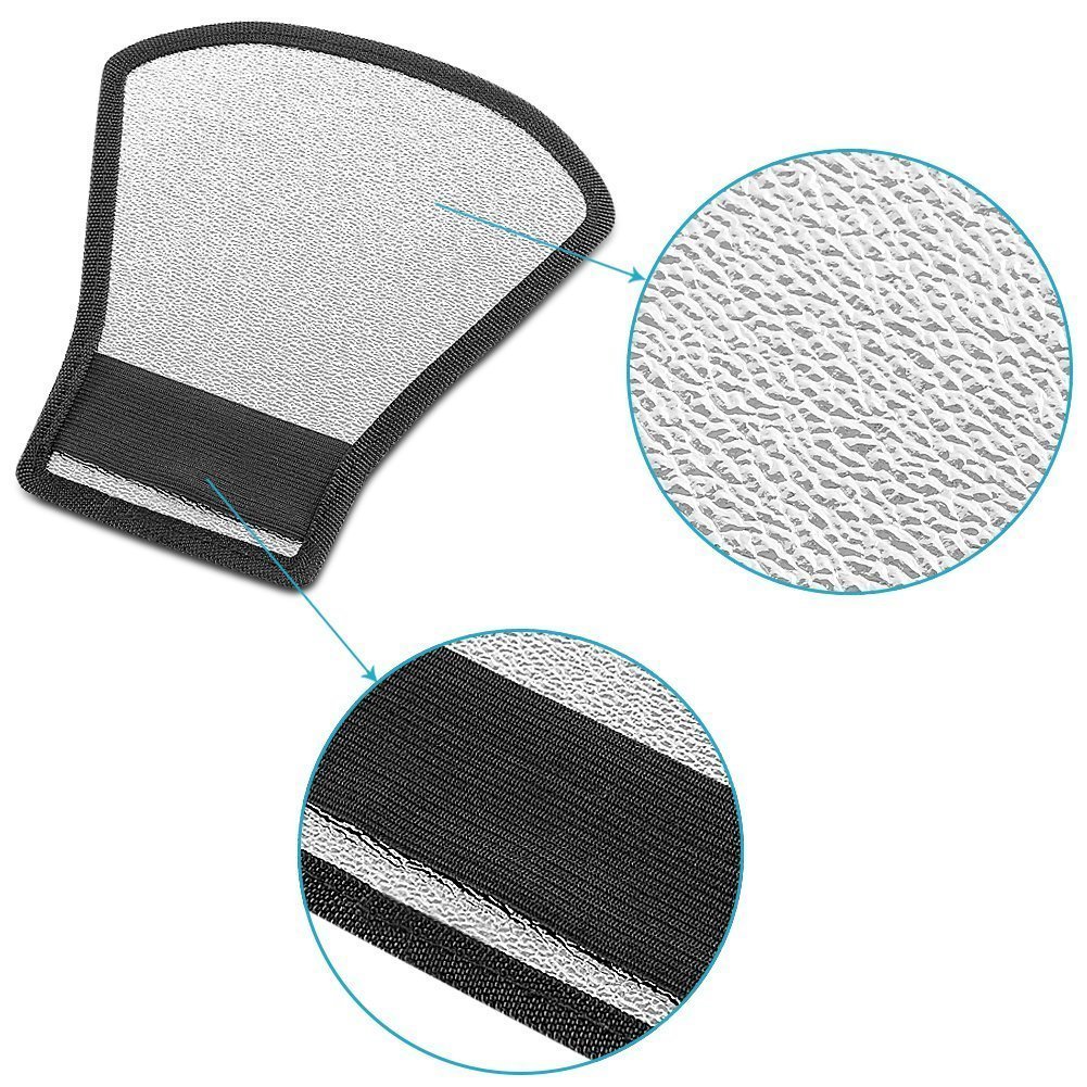 Riflettore RV recto-verso per Flash Cobra Argentato e Bianco - Compatibile con tutte le marche - Adaptout marca francese