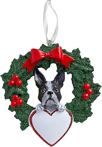 Miniatura 7 de Adorno personalizado de Husky siberiano en corona de árbol de Navidad, decoración personalizada profesional, mascota, perro, cachorro, perro, adorno