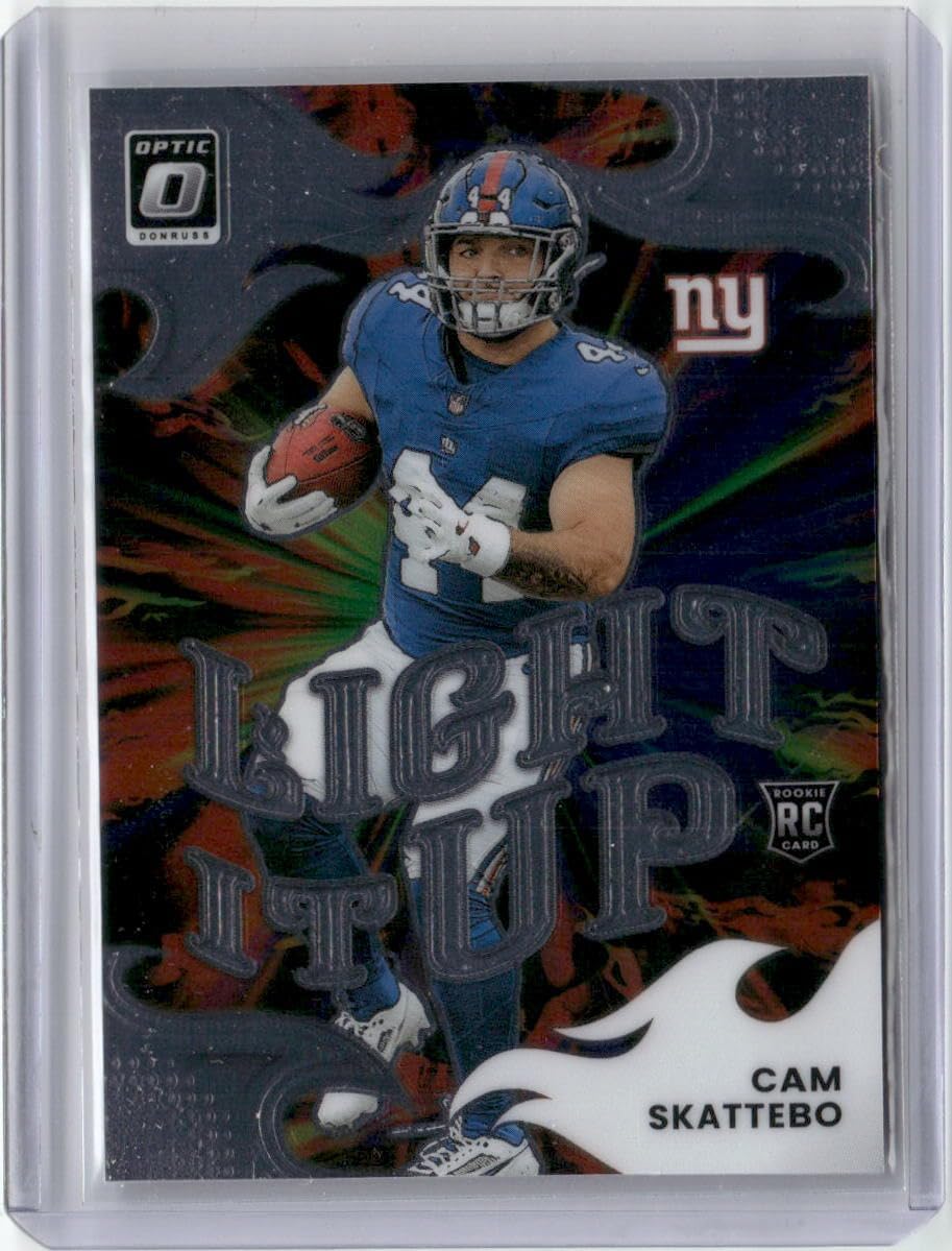 2025 Donruss Optic #5 Cam Skattebo Light It Up Rookie RC Football Card