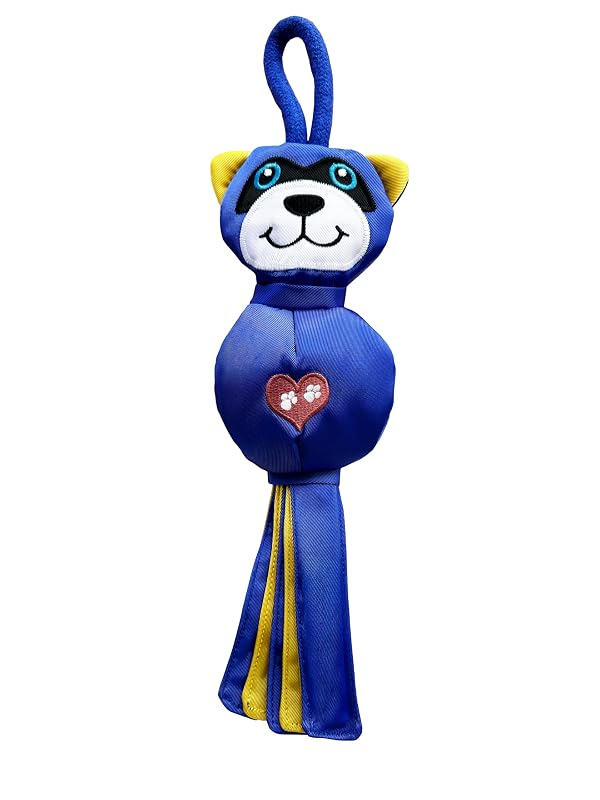 Brinquedo de reposição para flirt pole com guaxinim, corda e apito LUCOLOVE Version 2