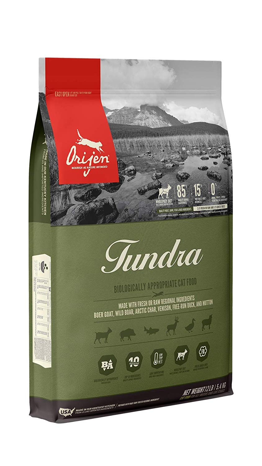 Orijen Biologically Appropriate Cat Food, Tundra, 12 Pounds
