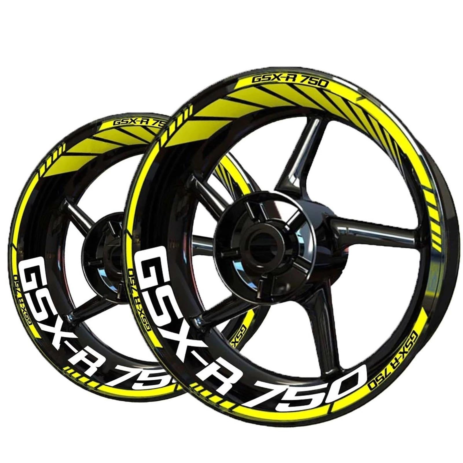 Wheel Stickers Motorcycle Rim Reflective Sticker for Suzuki GSX-R750 GSX-R 750 GSXR750 GSXR Wheel Hub Decals Waterproof Strips Stickers Rim Reflective Decal