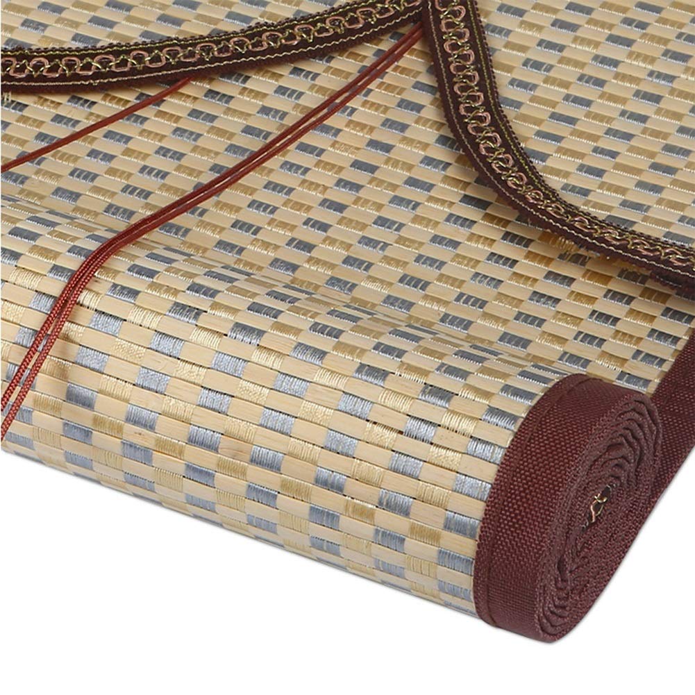 Roleta bambusowa, rolety z bambusa do użytku na zewnątrz, firanki vintage w stylu japońskim, 60 cm / 80 cm / 100 cm / 120 cm / 150 cm szerokości (wymiary: szer. 150 cm x wys. 160 cm)