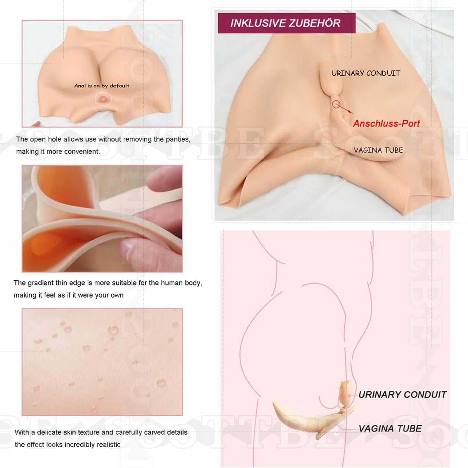 Bragas De Silicona De Cintura Alta para Realzar GlúTeos, Ropa Interior Push Up, Levanta Caderas Y Oculta para Travestis.