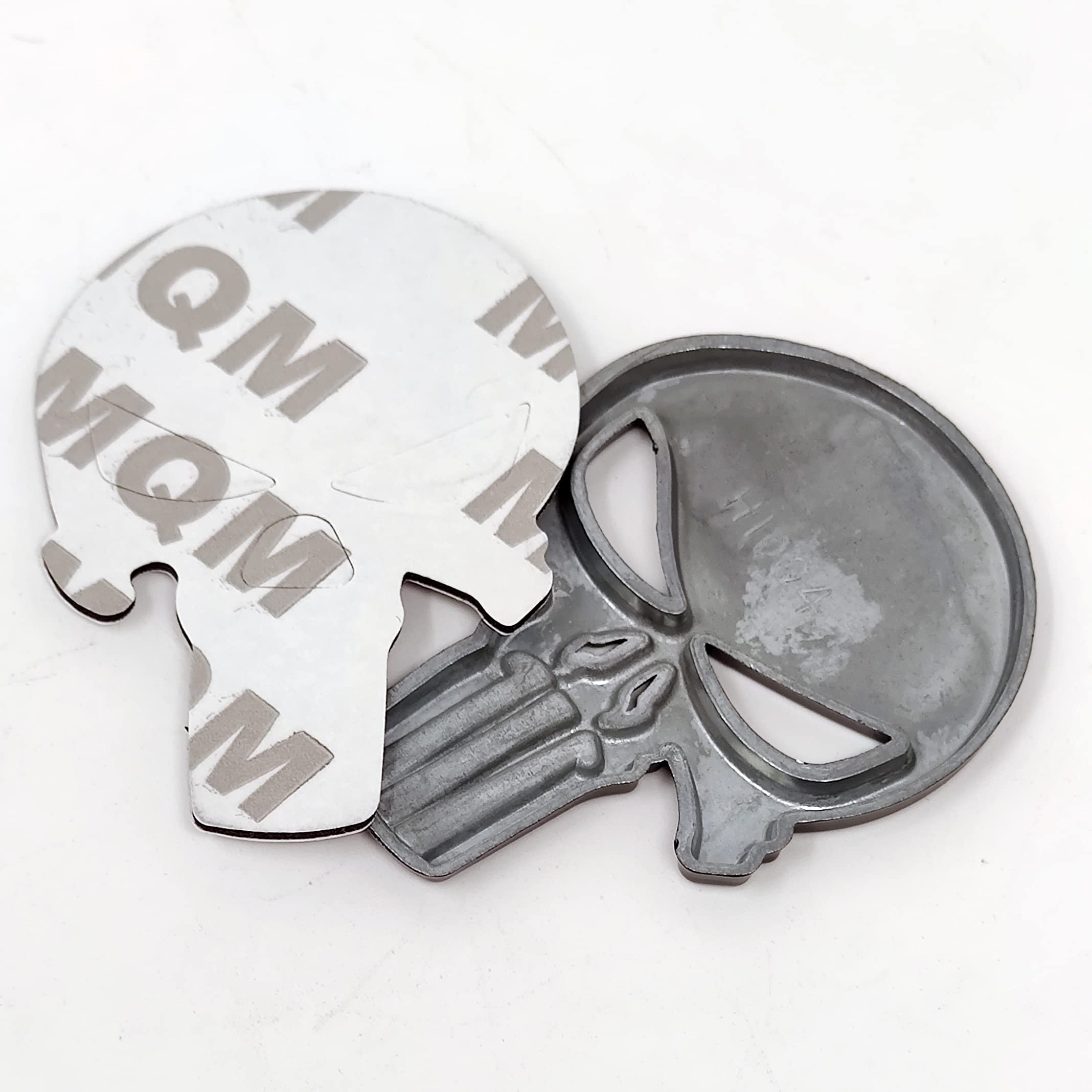 3 Adesivi Metallici Teschio 3D - In Lega Di Zinco, Per Auto, Moto, Personalizzazione