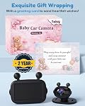 HD 1080P Caméra de voiture bébé: Facile à installer 150° Caméra de siège de voiture à angle large - Vue de nuit ultra-claire Vue de fond complète - Conduite sans danger pour les enfants