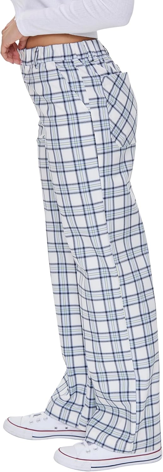 Forever 21 Womens Plaid Wide-Leg Pants - Image 2