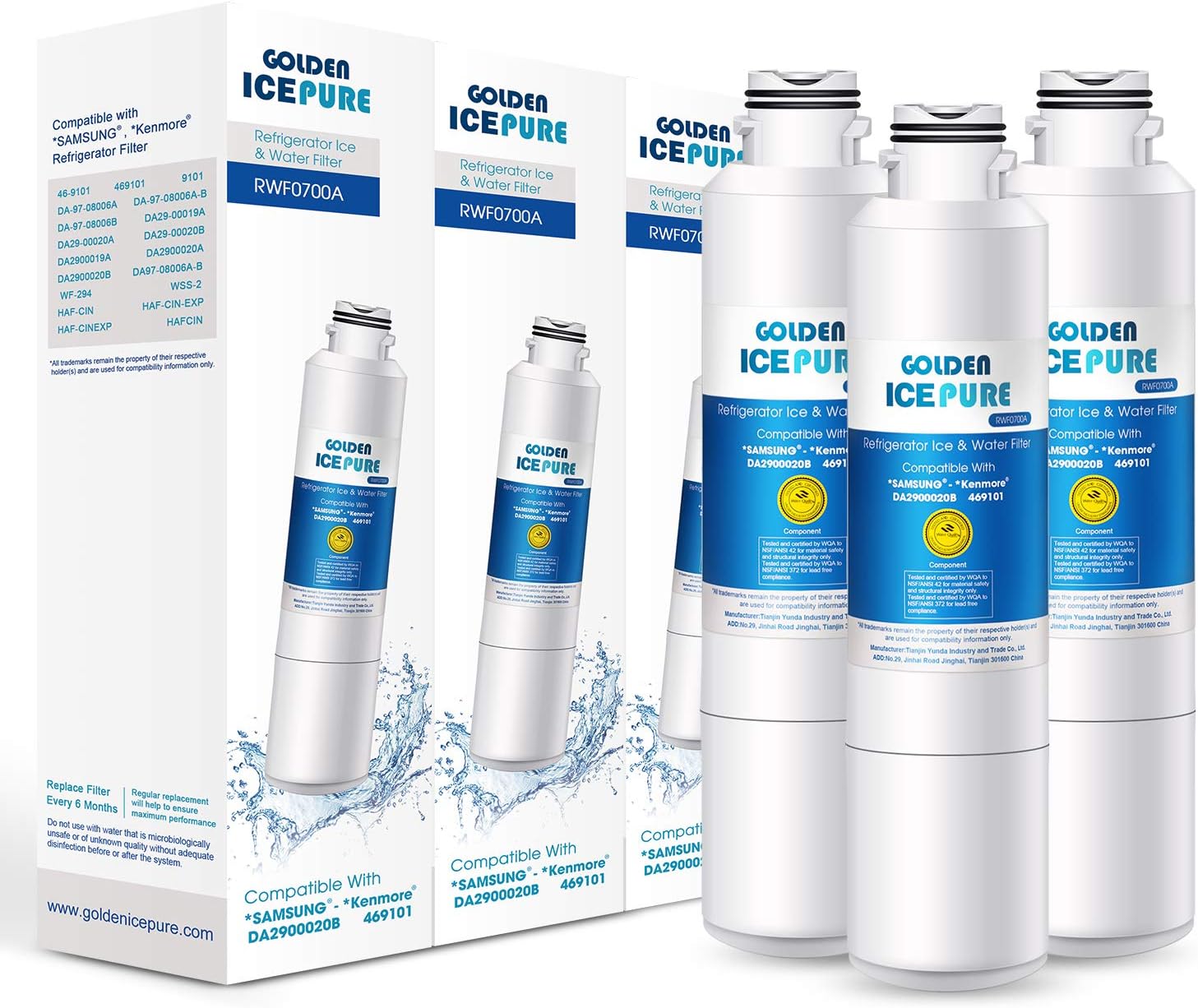 GOLDEN ICEPURE DA2900020B Replacement For SAMSUNG HAFCIN/EXP