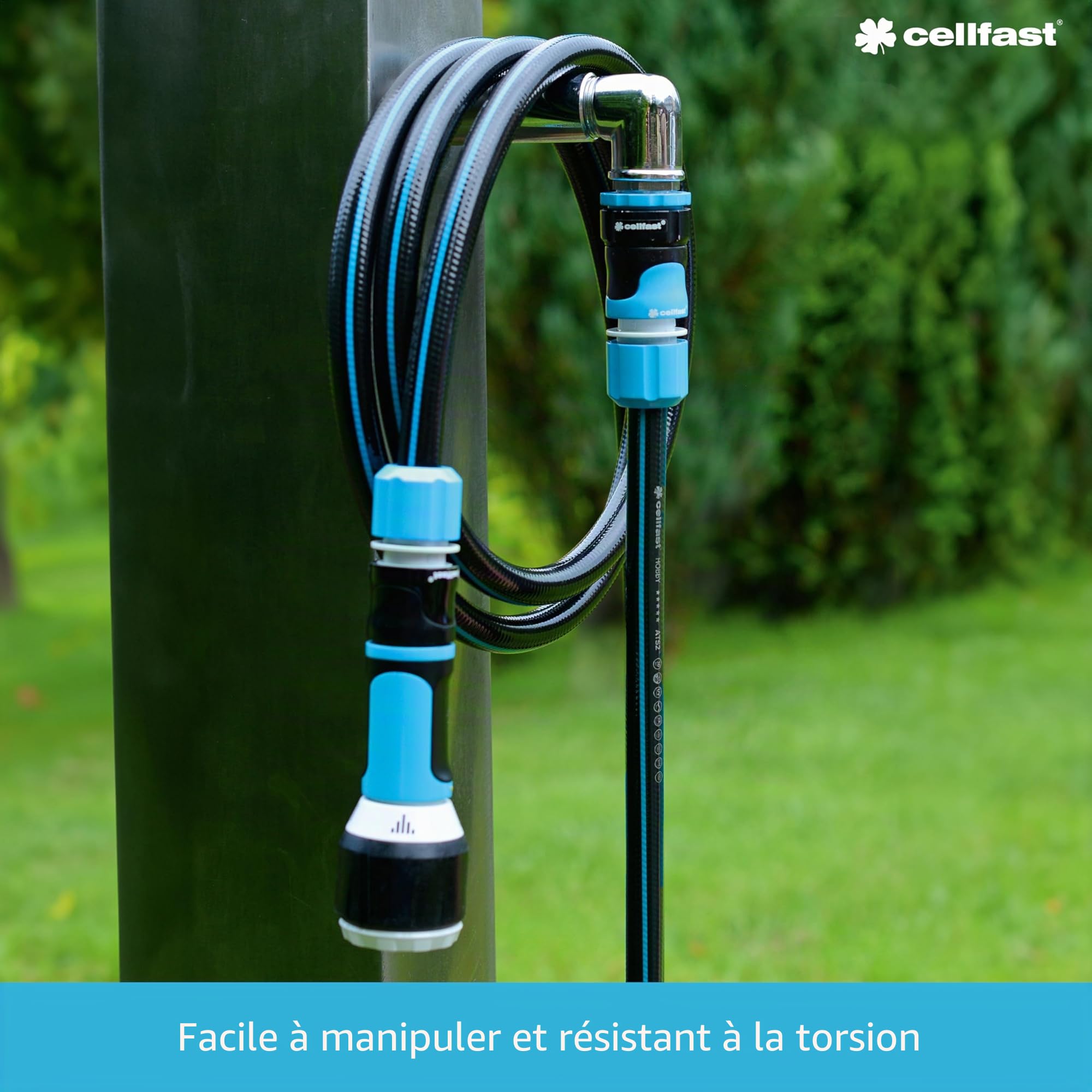 CELLFAST Tuyau Arrosage 6 Couches Flexible Fil De Qualité Supérieure Résistant Aux UV 3/4 Pouces 25 Mètres Hobby
