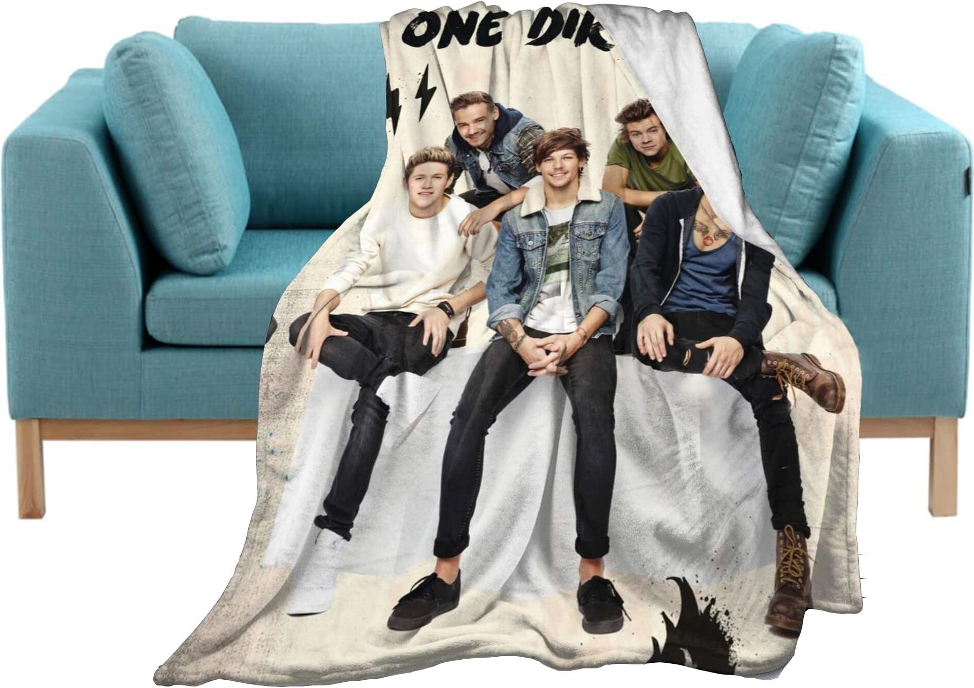 Direction Soft and Warm Throw Blanket Digital Printed Ultra-Soft Micro Fleece Blanket Four Premium Airplane Soft Microfleece Travel Blanket