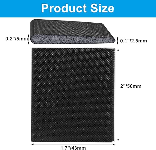 Miniatura 5 de Hitefu 14 sellos de esquina de puerta, sello autoadhesivo para marco de jamba de puerta, burlete y protección contra corrientes de aire, sello de