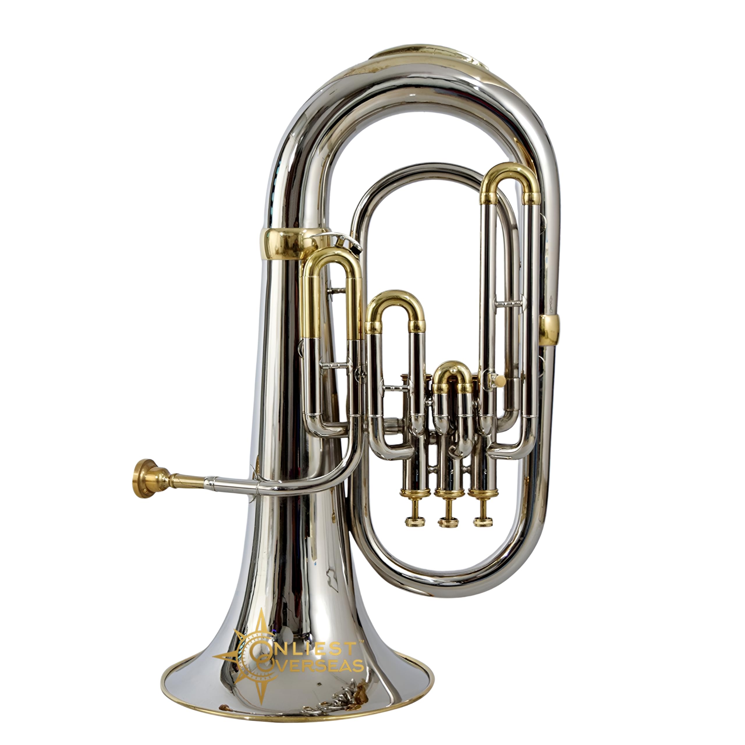Euphonium 3-Ventil-Messinginstrument mit warmem Ton, glatte Ventile, für Musiker und Studenten