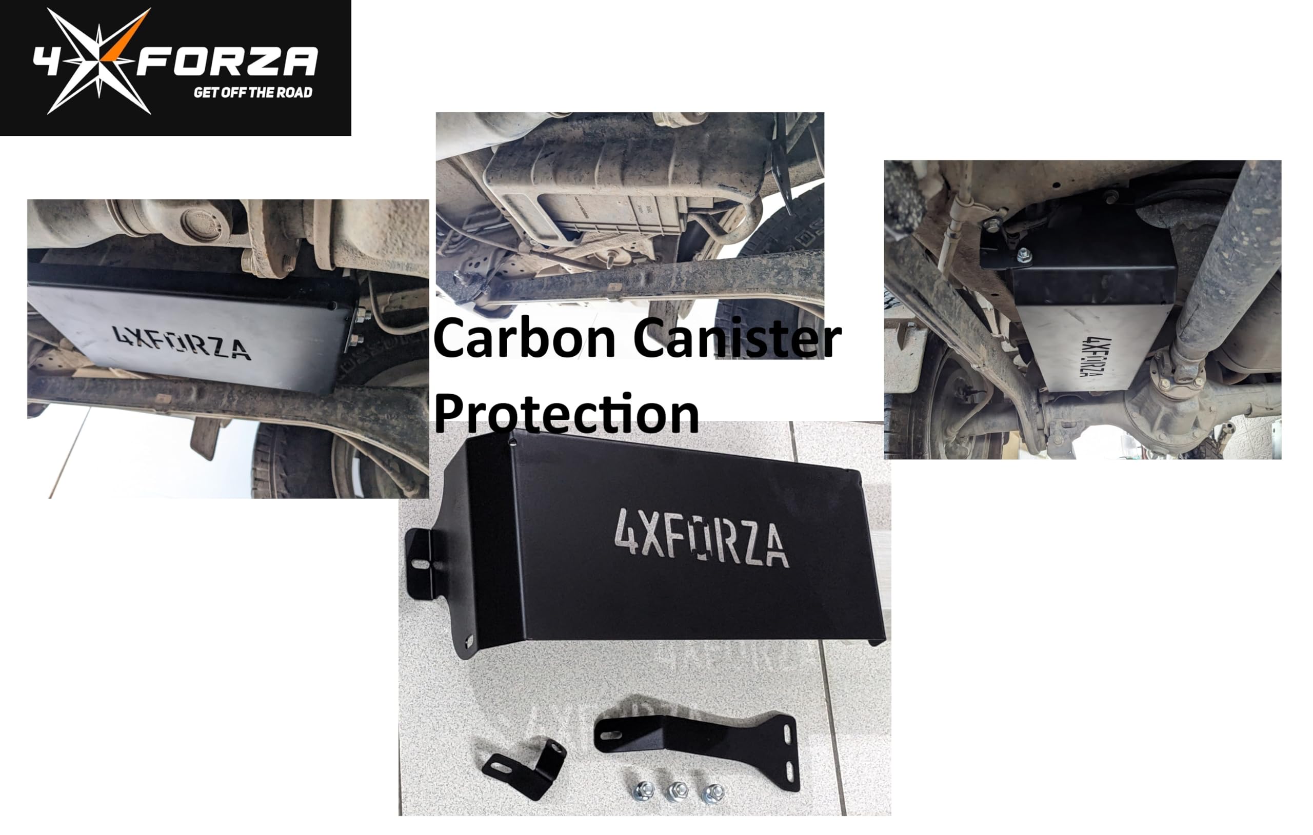 4XFORZA Jimny Accessories Underbody Protection Skid Plates for Jimny - Carbon Canister Protection Plate