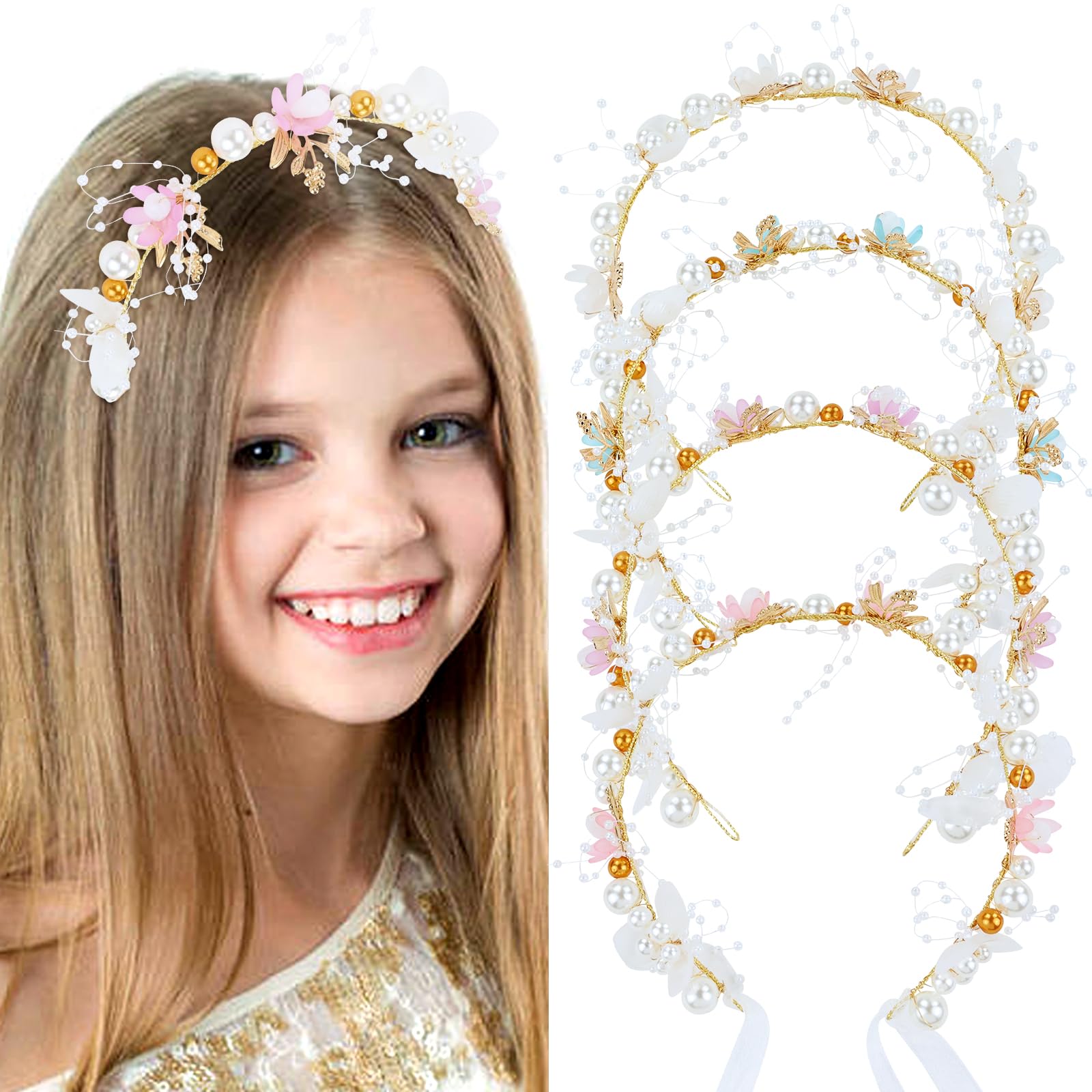 COCIDE Corona De Tiara Dorada, Diadema De Cristal, Corona De Diamantes De Imitación De Princesa Con