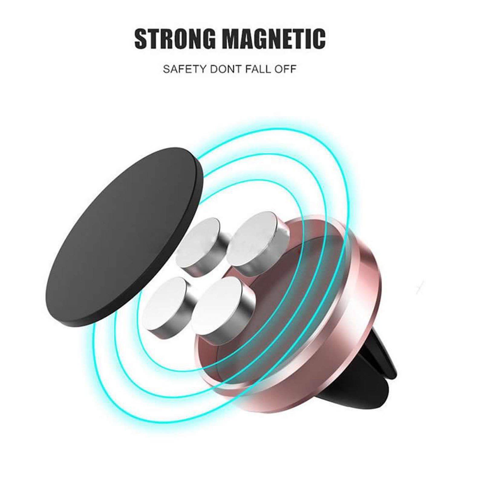 Superior ZRL Magnetic Car Phone Mount,for Smartphones and Mini Tablets GPS Universal Air Vent Cell Phone Holder
