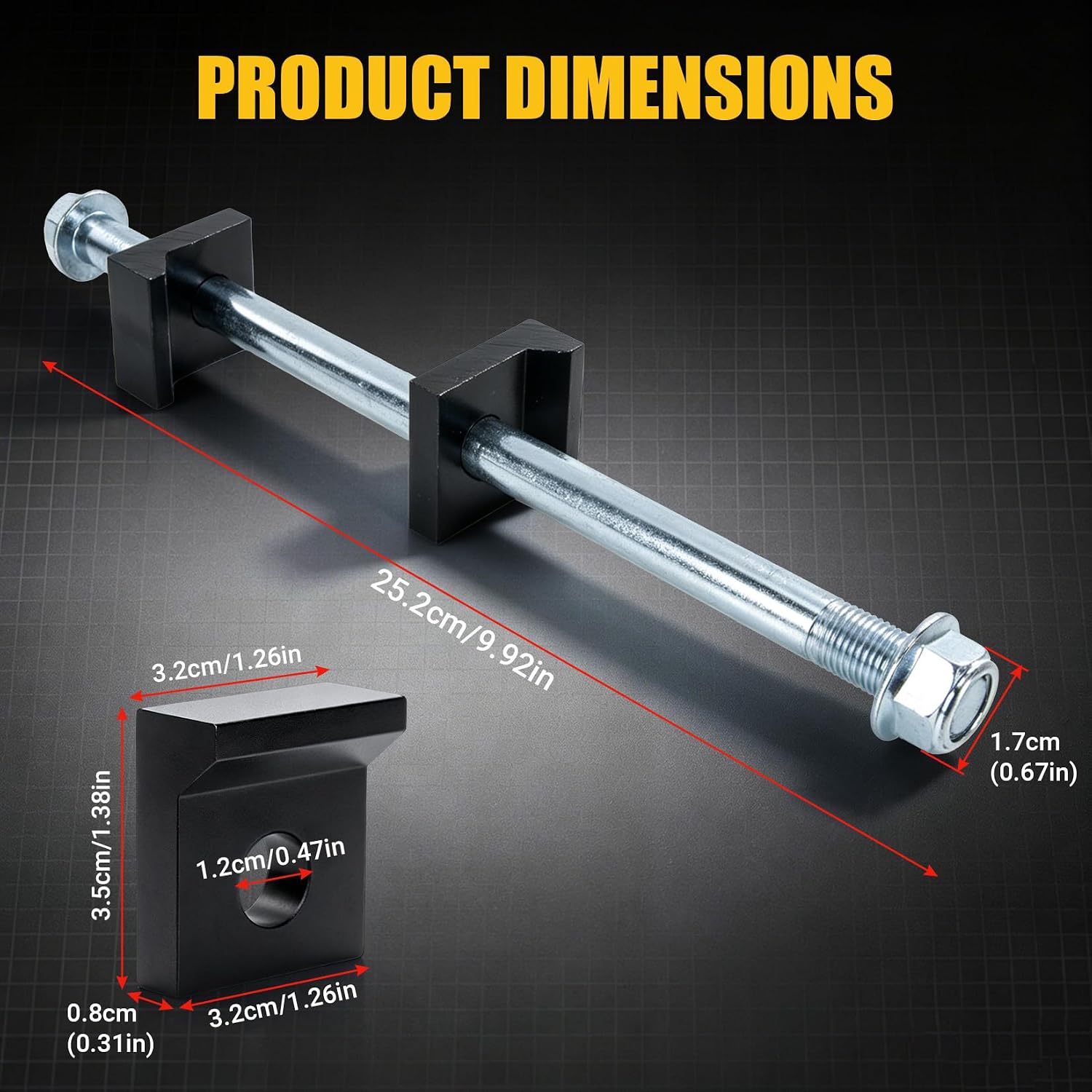 Chain Tensioner Block Kit for Tuttio, Hub-to-Swingarm Chain Adjuster
