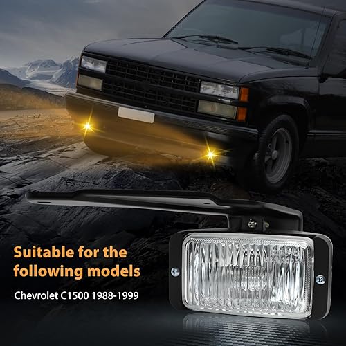 Miniatura 5 de Luz antiniebla de 50 W, compatible con ChevyGMC CK 10 C1500 C2500 C3500 K1500 K1500 K2500 K3500  82-91 GMC S15  82-97 Chevy S10 Pickup antiniebla,