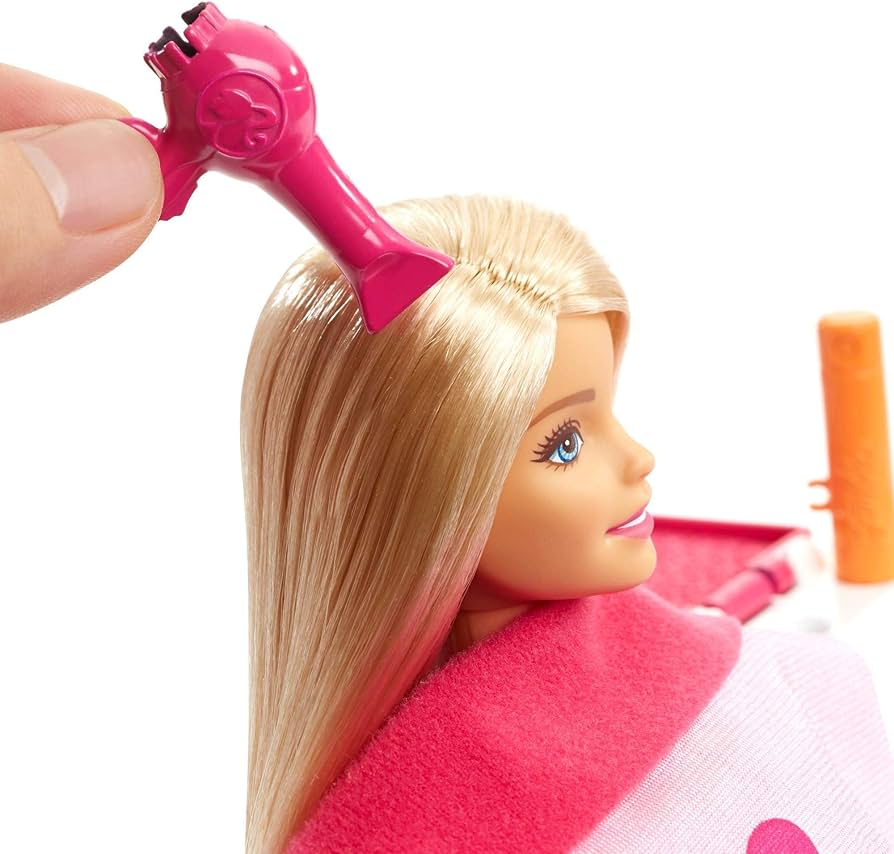 Amazon.co.jp: Barbie FJB36 Salon Doll Accessories Set, Multi