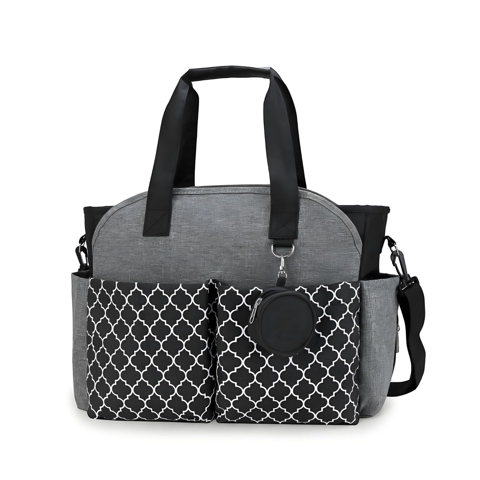 Diaper Tote, Changing Bags with Pacifier Bag, Nappy Tote with Shoulder Strap, Handbags Backpacks, Storage Organizer Changing Bag for Mommy Essentials
