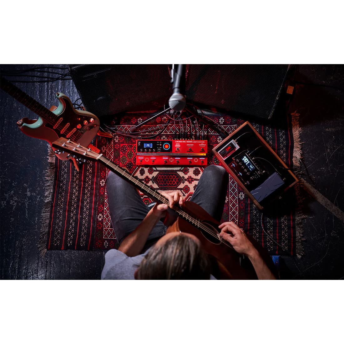Boss RC-600 Loop-Station Looper Pedal + keepdrum Instrumentenkabel
