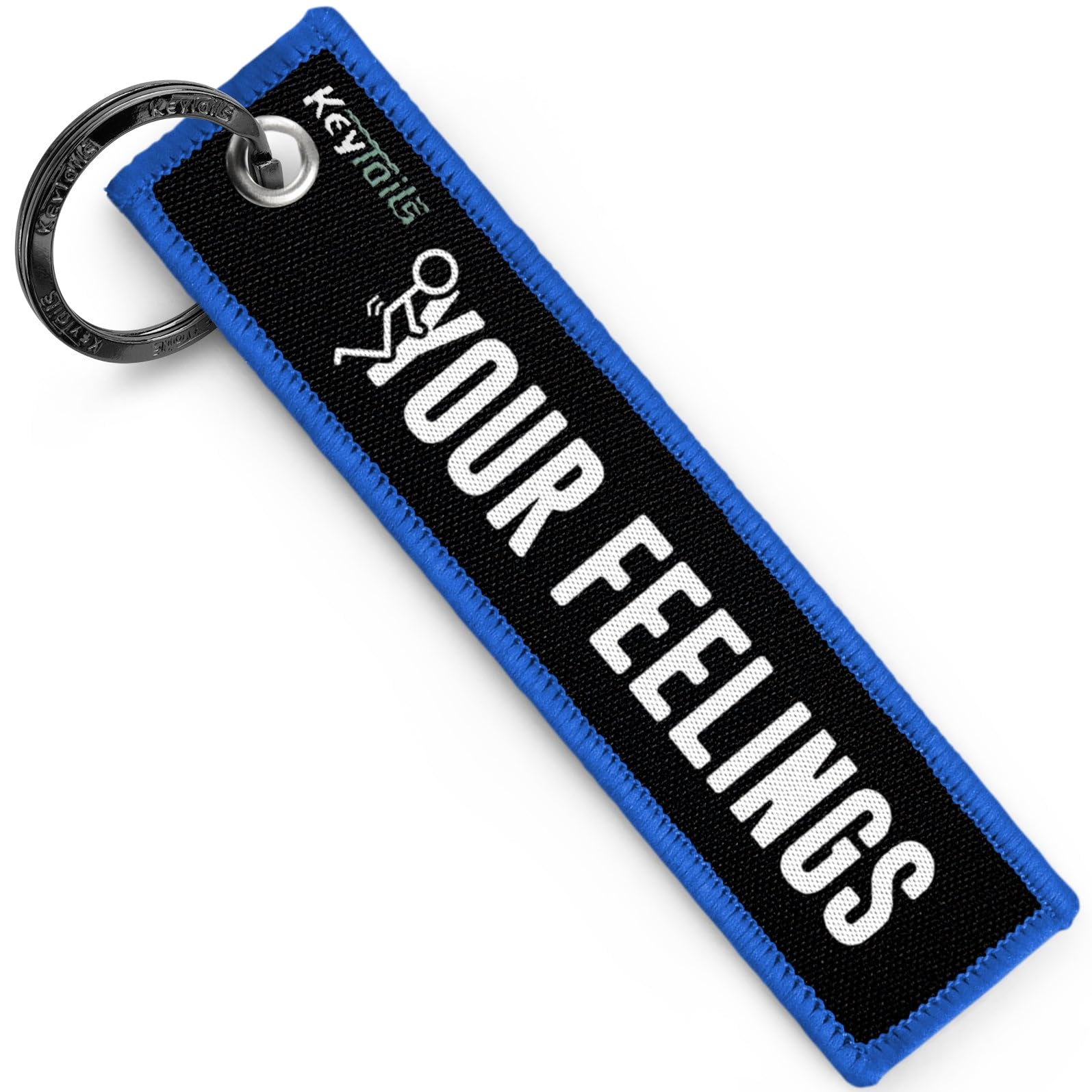 KEYTAILS Keychains, Premium Quality Key Tag for Cars, Trucks, Motorcycle, Sportbike, Scooters, ATV, UTV [F Your Feelings]