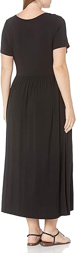 Miniatura 2 de Tienda Essentials Vestido Maxi de Manga Corta con Cintura para Mujer (Disponible en Tallas Grandes)