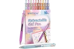 Retractable Writech Pens: Multicolor Gel Pens for Vivid Writing and Creative Expression