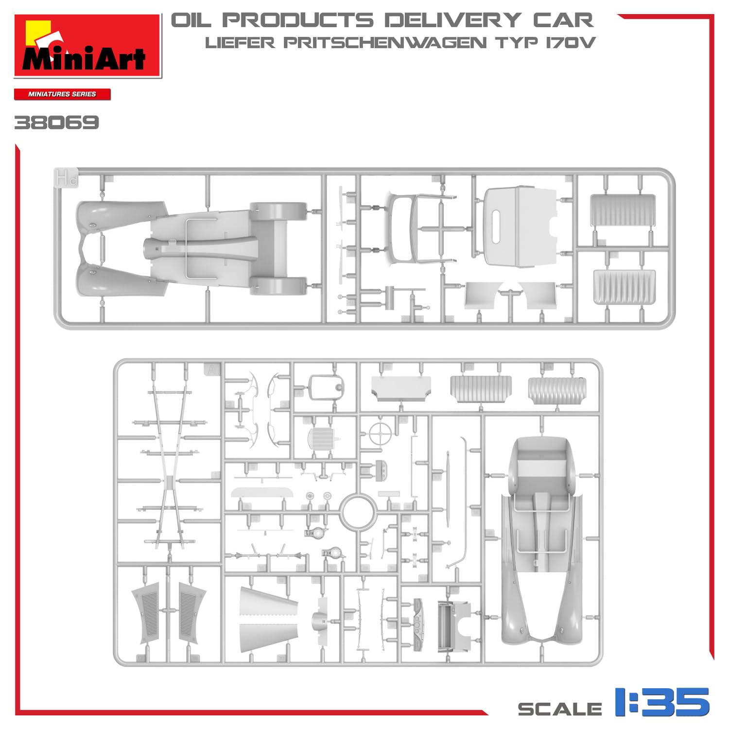 MiniArt - 1/35 LIEFER PRITSCHENWAGEN T.170V Oil Delivery Car (2/24) *