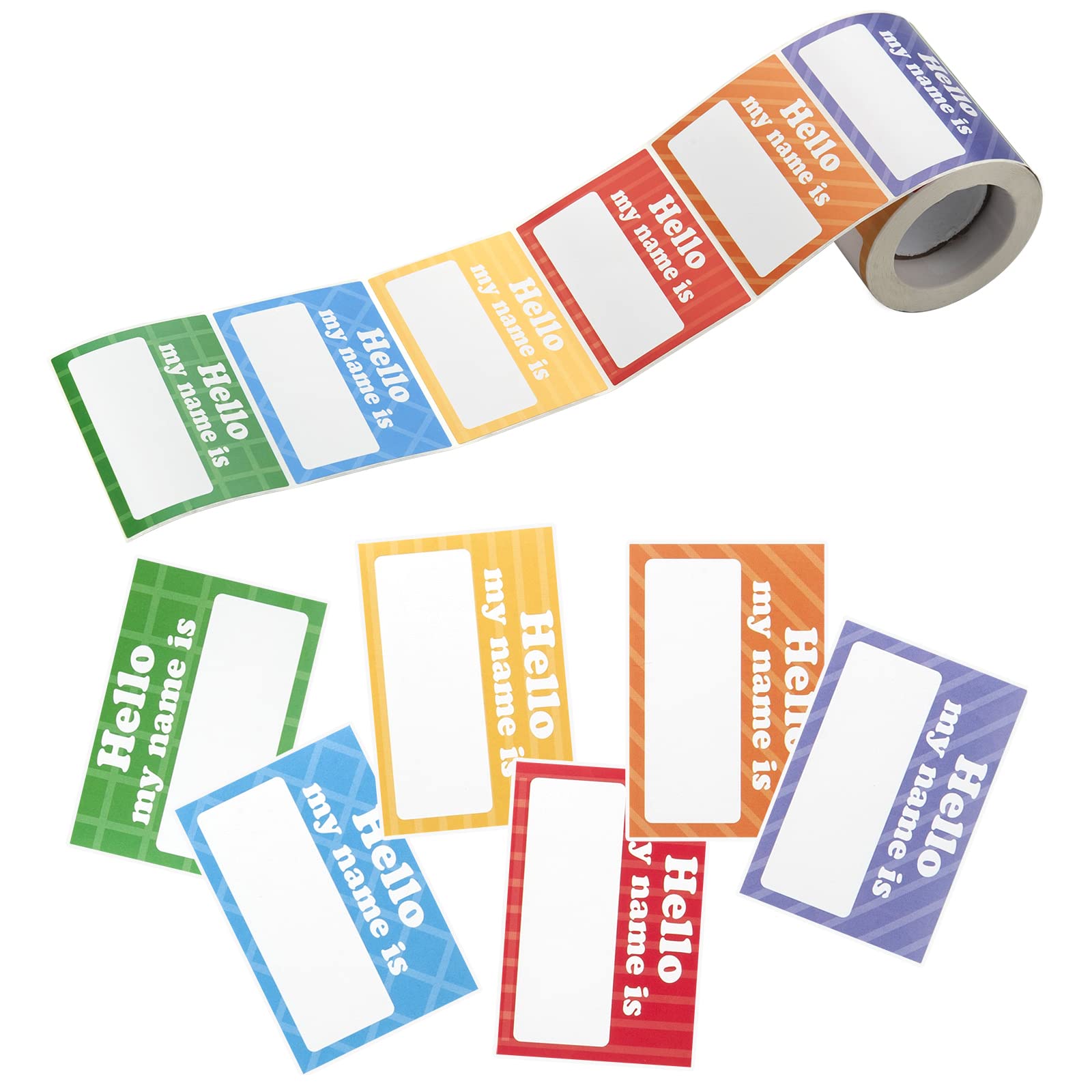 Buy FACATH Name Tag Labels Stickers 250pcs, 6 Colors Clothing Labels