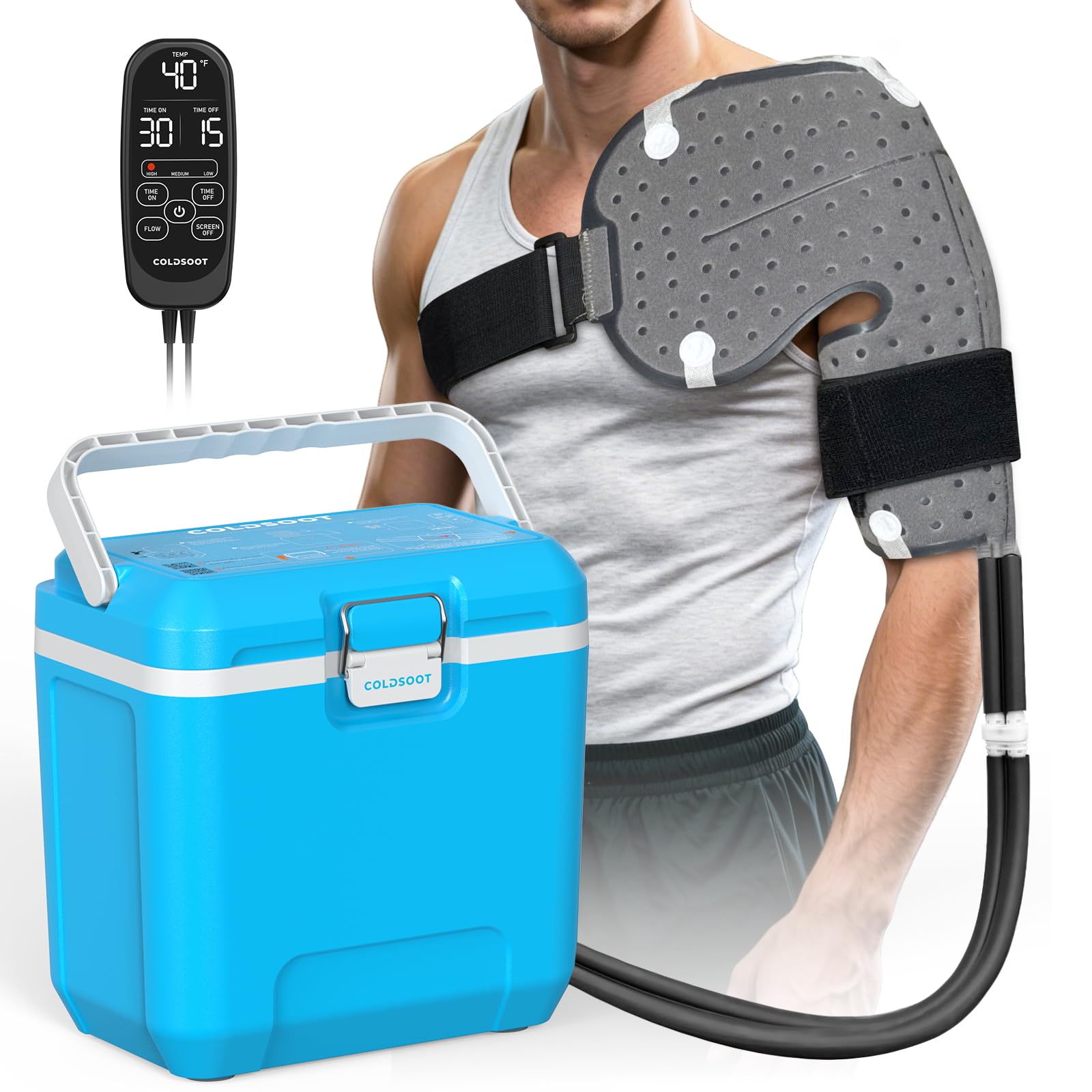 Photo 1 of COLDSOOT Shoulder Ice Machine for Post-Surgery Pain Relief