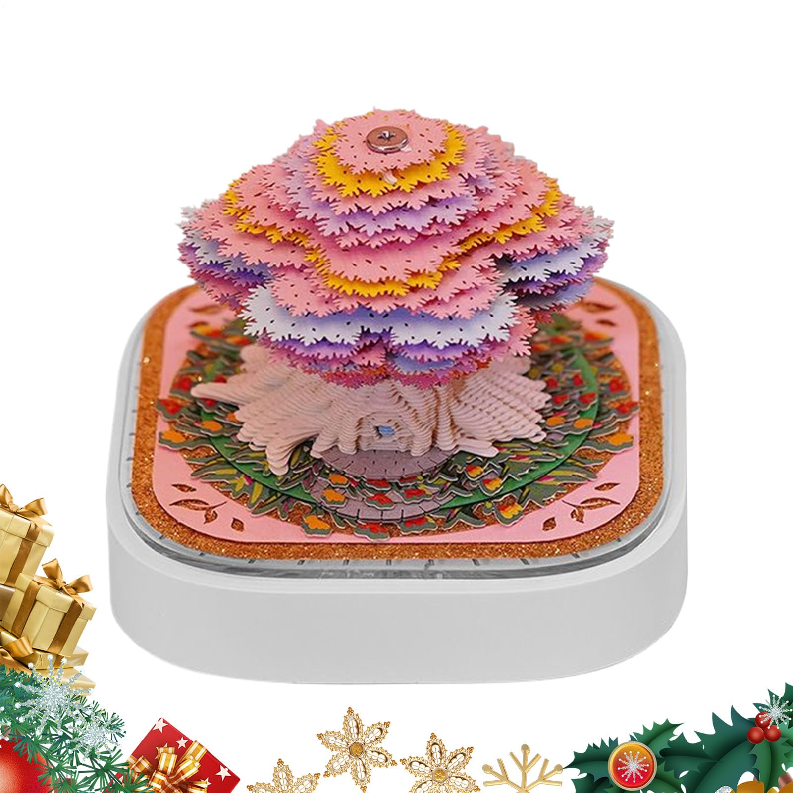 Bloc-notes 3D calendrier sculpture papier détachable déco bureau amovible - 8