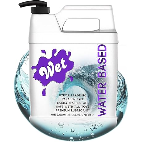 Wet Original Water Based Lube 128 Ounce Premium Personal Lubricant