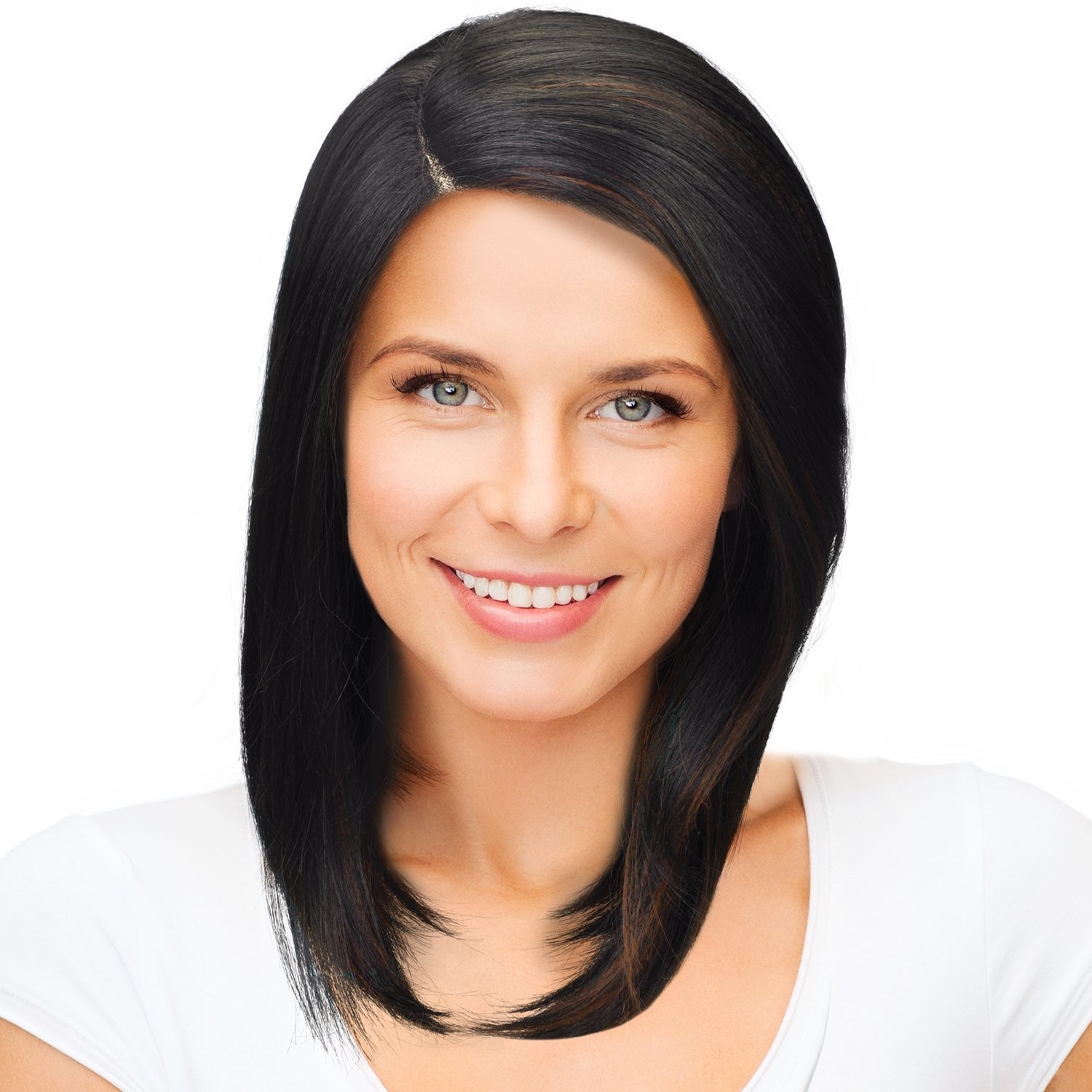 Tirrinia Synthetic Lace Front Wigs Short Bob Straight Wig Natural Looking L Part Heat Resistant Daily Party Full Head Hair for Women
