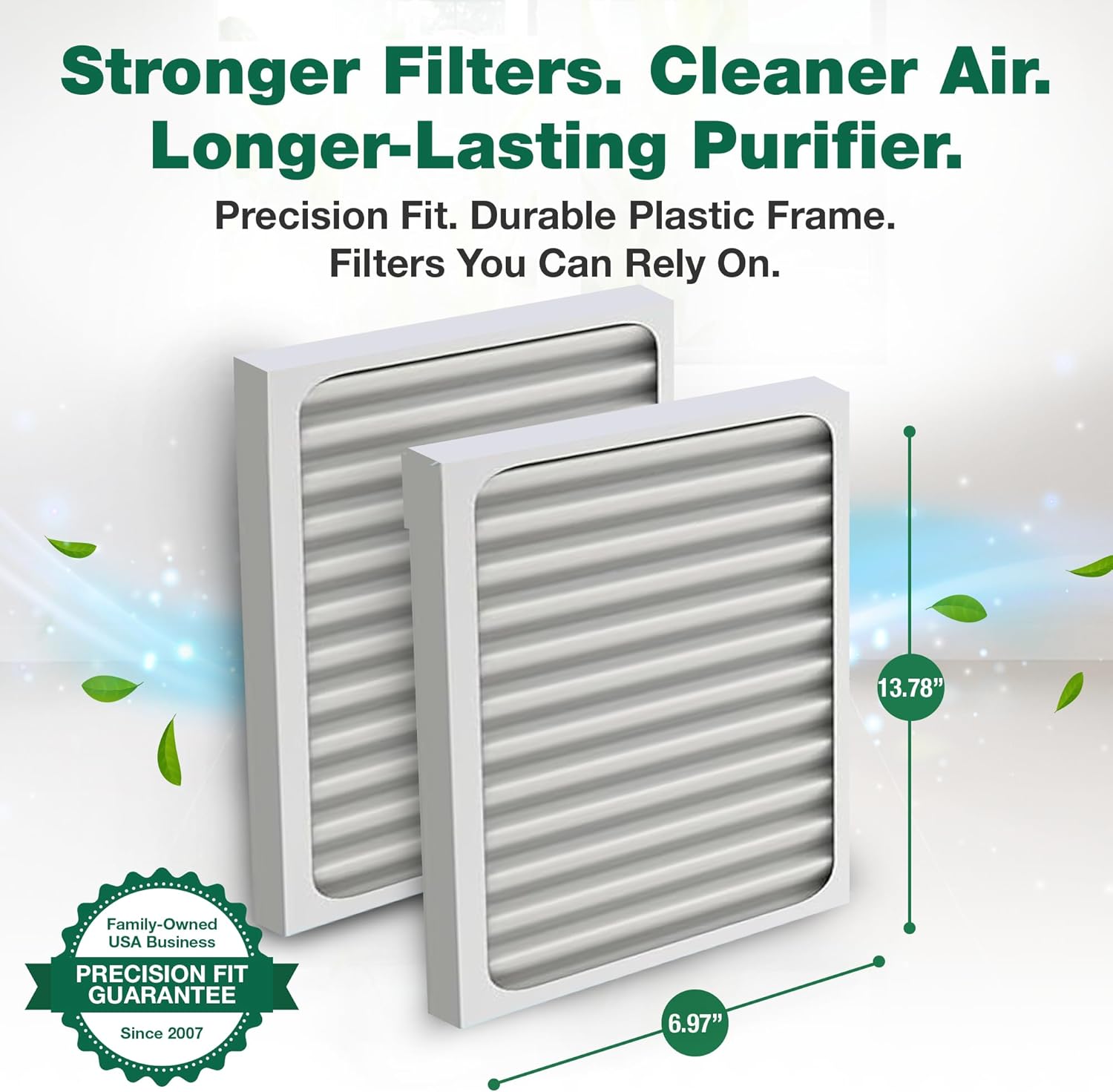 2 Crucial Air Purifier Filters – Compatible with HUNTER® Brand Filter Part # 30963 – Models 30710, 30711, 30730, 30709, 30710, 30711, 30714 – (2 Pack) - Image 7